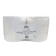 Toalettrulle Jumbo Maxi 1-lagers, nyfiber, 600 m., 6 rullar.